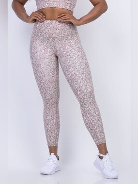 Varley Move Pocket 25" Leggings in Rose Watercolour Flora size medium